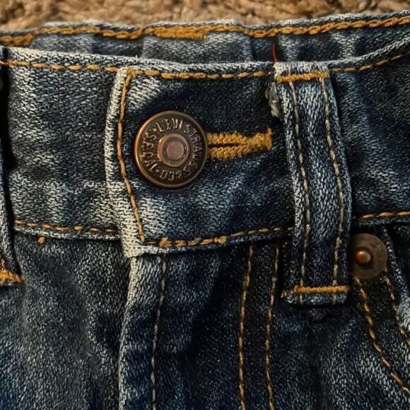 Levis’s 549 Relaxed Fit Boys Denim Jeans Distressed Size 2 - Picture 7 of 12
